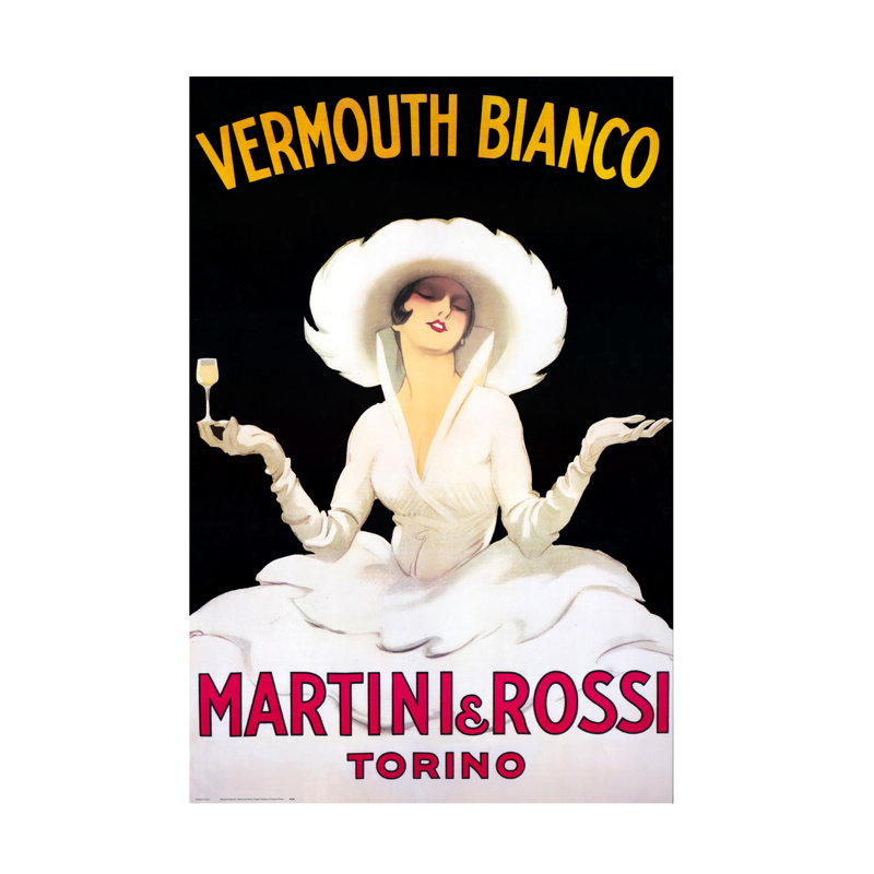 Art sur toile Marcus Jules Vermouth Bianco, H 47 po x l 30 po