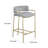 Katharine Upholstered Counter Stool with Metal Frame-970263189