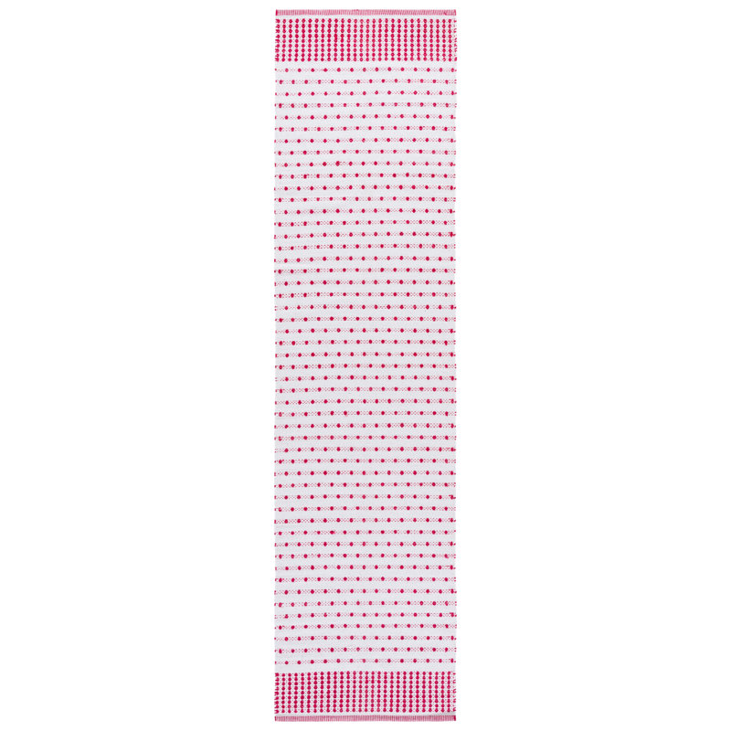 Aitken Flat Weave Cotton Geometric Rug, Runner 2'3" x 9'