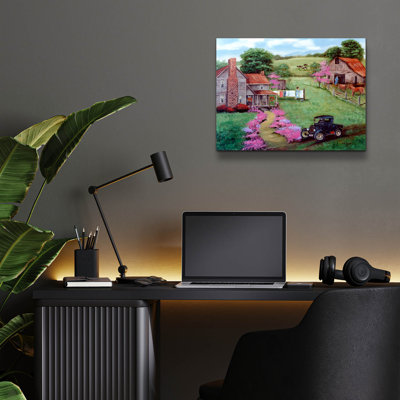 Art mural en verre, 36 "x 24"