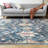 Cassella Deep Indigo Medallion Machine Washable Area Rug-1727227652