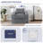  35" Bean Bag Chair Upholstered Floor Sofa-615341108