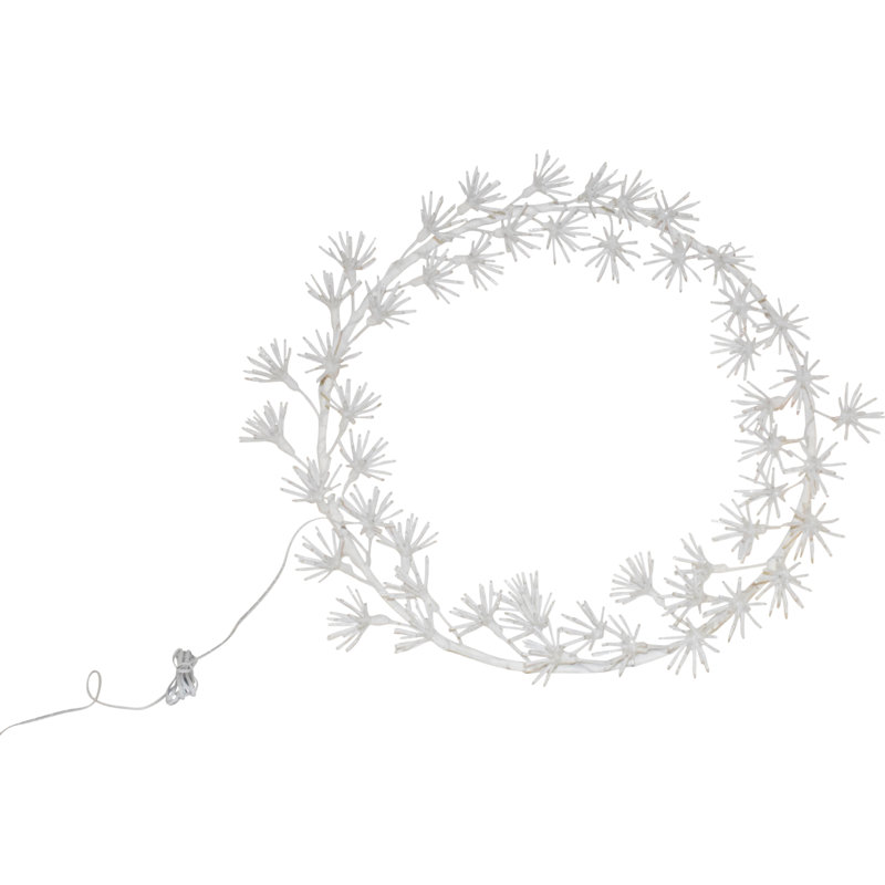 Couronne de Noël lumineuse en PVC 30 po