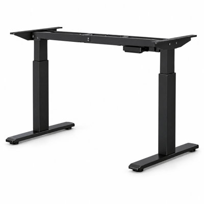 Bureau assis-debout électrique réglable en hauteur 48 x 24 pouces - Noyer-Fer