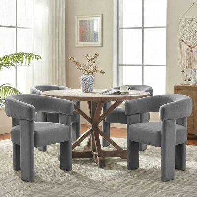 Light-Luxury Velvet Dining Chair