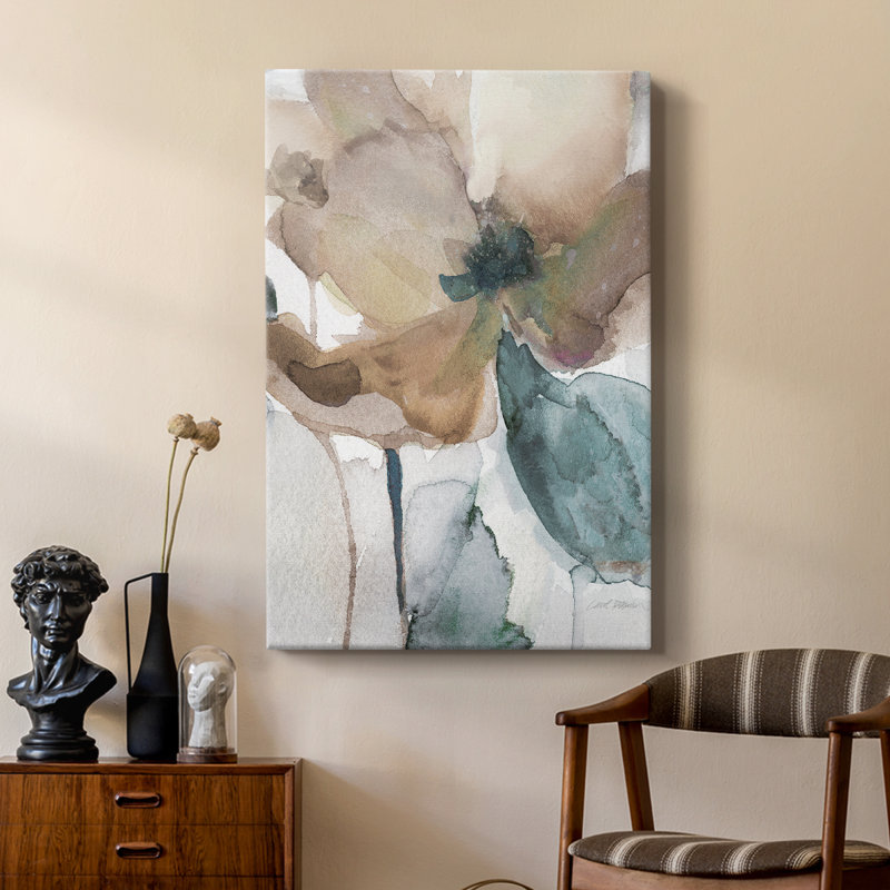 Aquarelle coquelicot I - galerie Cavas sur mesure