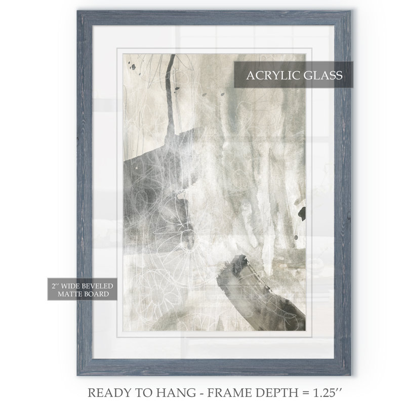 Reproduction d’art sur toile encadrée « stonewash iii » par paul cezanne, H 32 po x l 44 po x 1,25 po