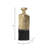Burdetta Modern Decorative Metal and Aluminum Vase with Sculptural Geometric Neck and Textured Glam Design-1067695553