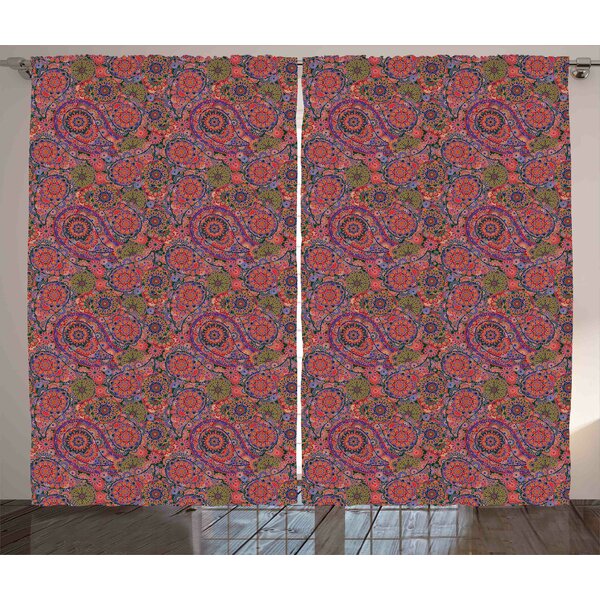 Bungalow Rose Polyester Semi Sheer Curtain Pair | Wayfair