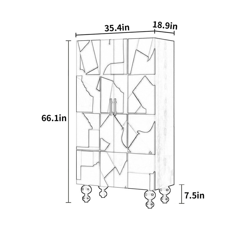 Modern advanced sense simple wardrobe