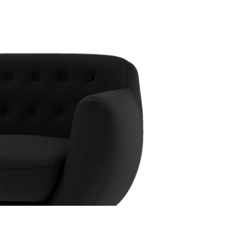 Millicent Upholstered Armchair, Black
