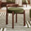 Tabouret d'appoint rembourré avec dossier bas, fauteuil de coiffeuse moderne pour chambre à coucher / salon