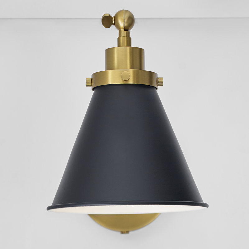 Wellfleet 1 - Light Swing Arm, Black, Gold