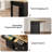 Kitchen Island Cart on Wheels with Foldable Table - 2-Tier Rolling Cart with Storage Shelf and Towel  for Kitchen Use-1417750058