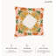 Coussin décoratif en polyester floral