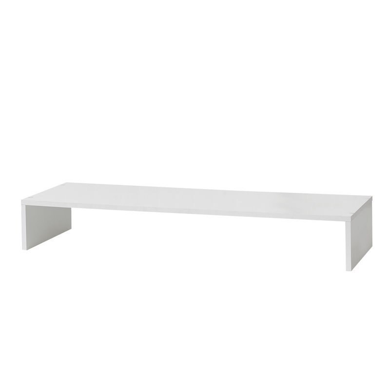 Yak About It Bi Level Shoe Storage Organizer, White