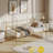 Twin Metal Daybed | Durable Steel Frame with Headboard | Space-Saving Sofa Bed for Bedroom or Guest Room, Gold-1-341591399
