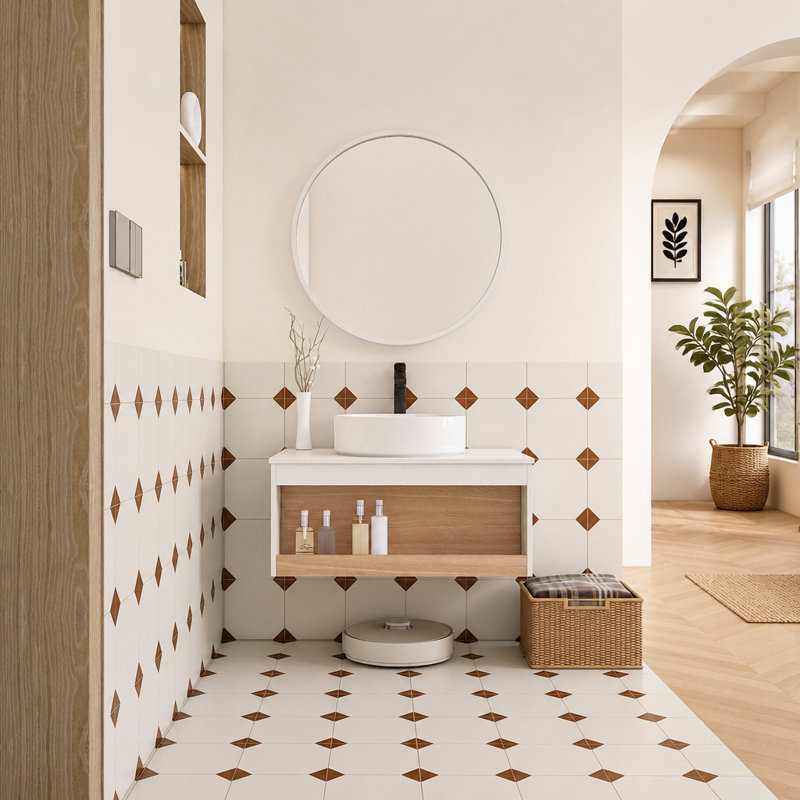 Wall Mounted Single Double Single Vanity Bathroom Vanity With Top, 30"