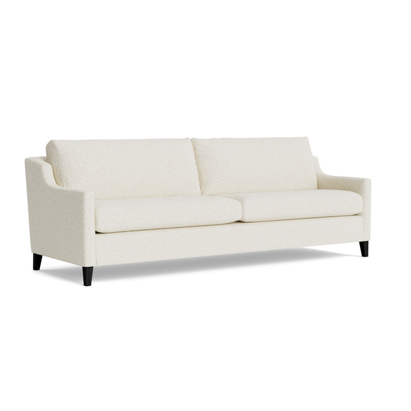 Gigi No Skirt 95 Sofa, Berber - Cream, Black
