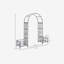 Tonnelle de jardin en acier Outsunny