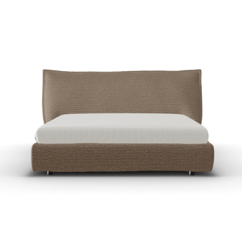Softly Fully-Upholstered Bed, Sand, Queen