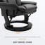 Fauteuil inclinable de massage en cuir polyuréthane avec repose-pieds 10 points