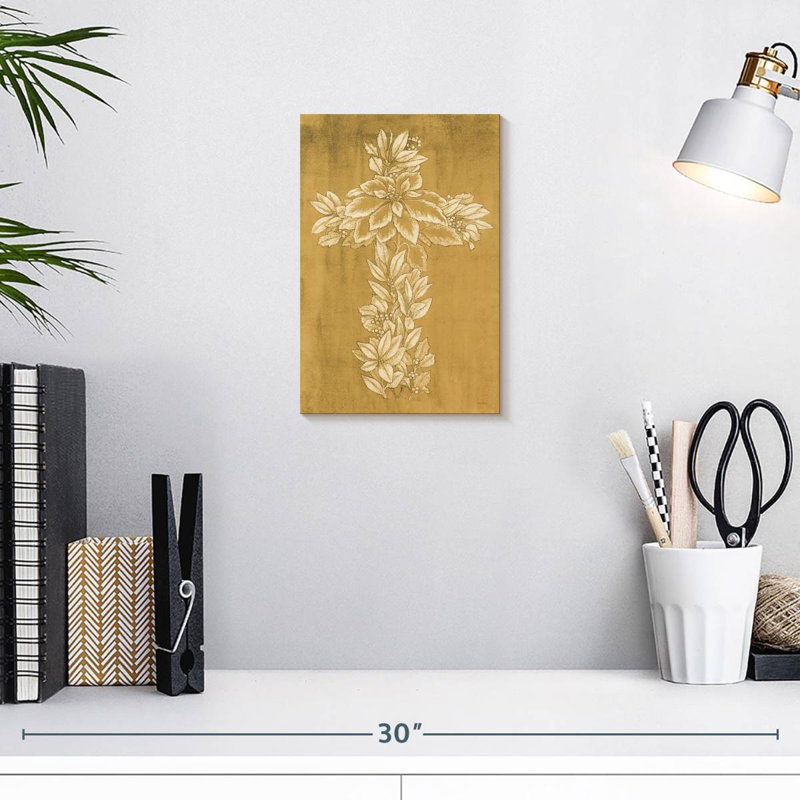 Adella Holiday Cross I, 12" H x 8" W