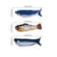 3-Piece Battery-Powered Flopping Fish Cat Toy Set