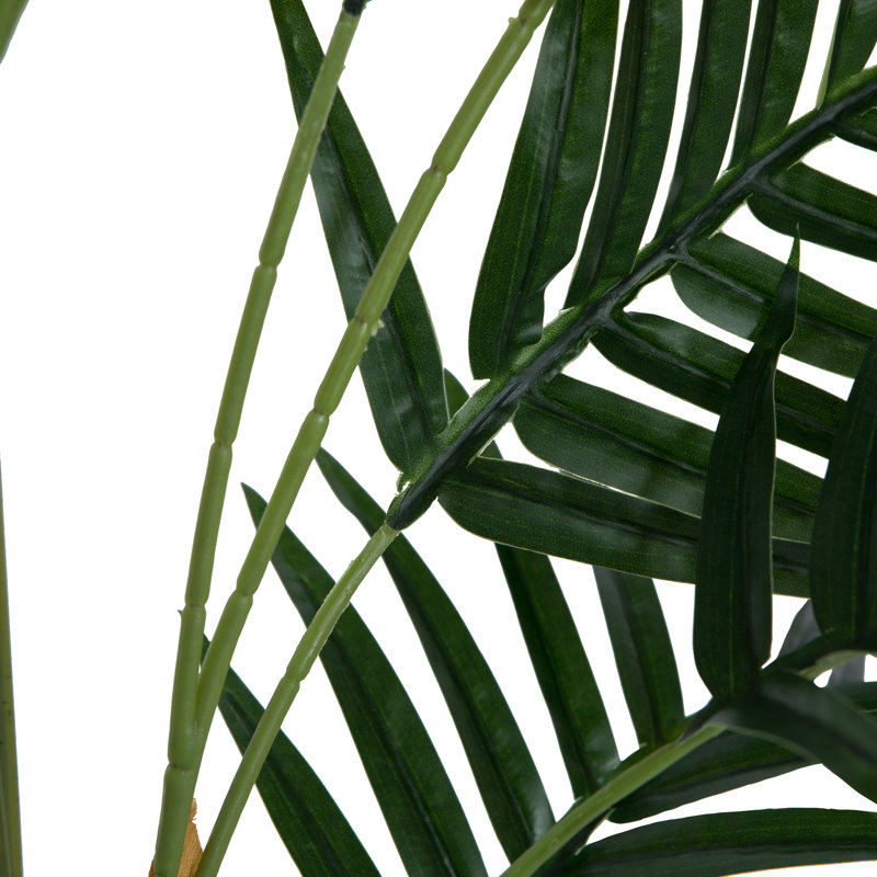 Elegant 70" Lifelike Potted Fern Floor Plant in Sleek Black Planter