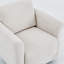 Fauteuil demi-tonneau rembourré et pivotant-763510048