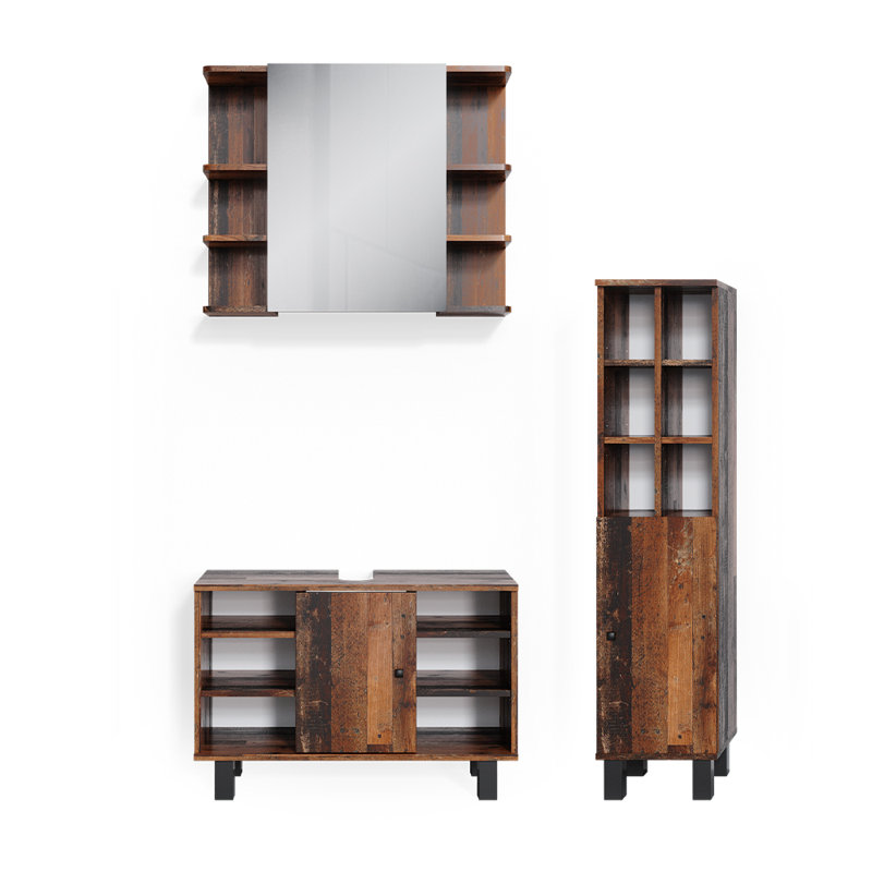 Bodan 3 Pieces Bathroom Furniture Suite