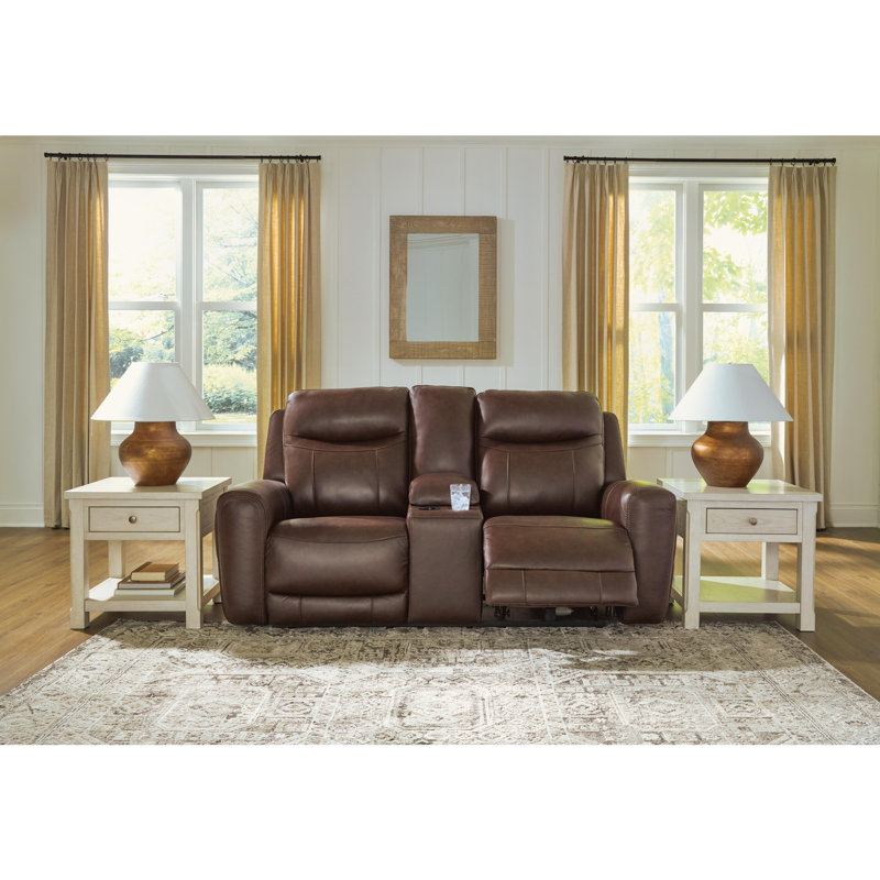 Causeuse inclinable électrique avec console Barrymore