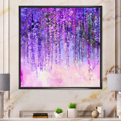 Spring Purple Flowers Wisteria Tree In Blossom " Spring Purple Flowers Wisteria Tree In Blossom "