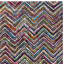 Cleaves Chevron Cotton Hand Woven Area Rug-12476296