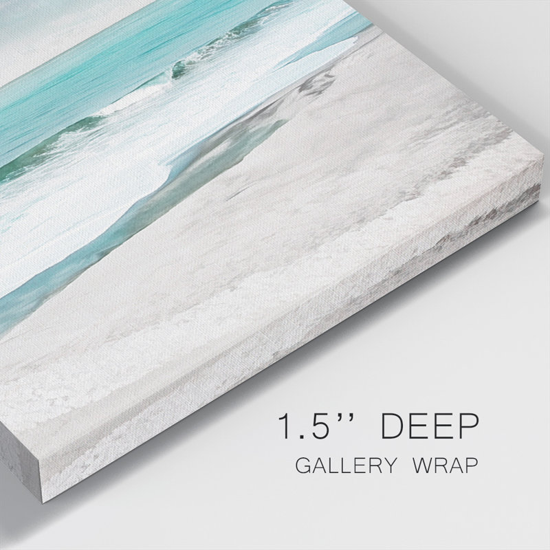«Calming Blues» - Toile tendue avec châssis de qualité supérieure - prête à être accrochée