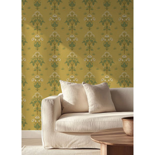 Meadow Sweet Cotton and Rose Peel and Stick Wallpaper