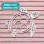 Art mural extérieur Tortue de mer blanche-1063345015