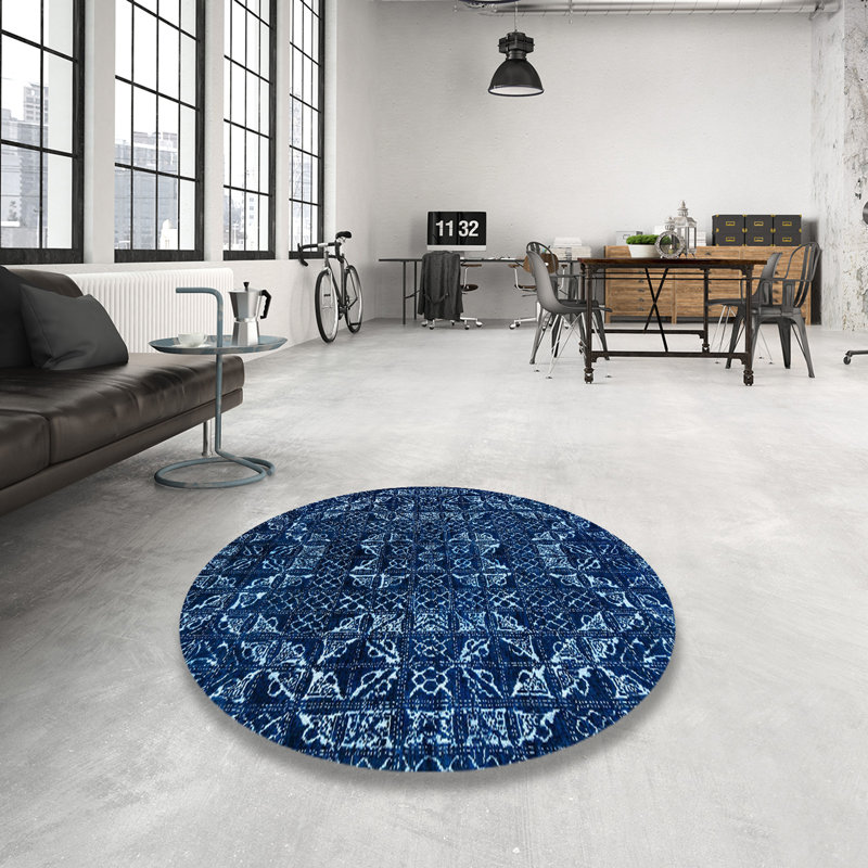 Abstract Indoor Rug, Round 5'