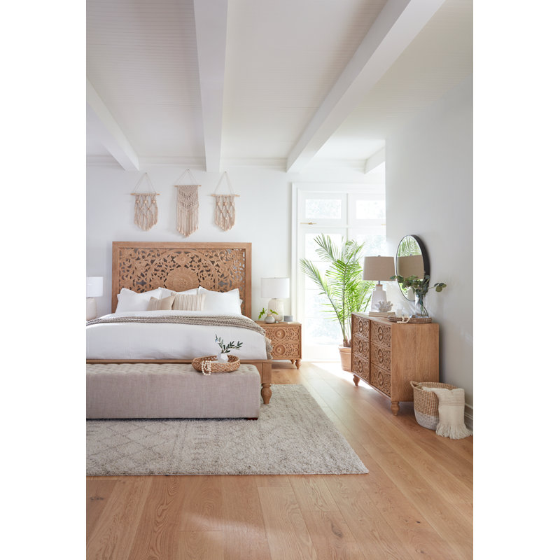 Taj Bed, Light Brown, King
