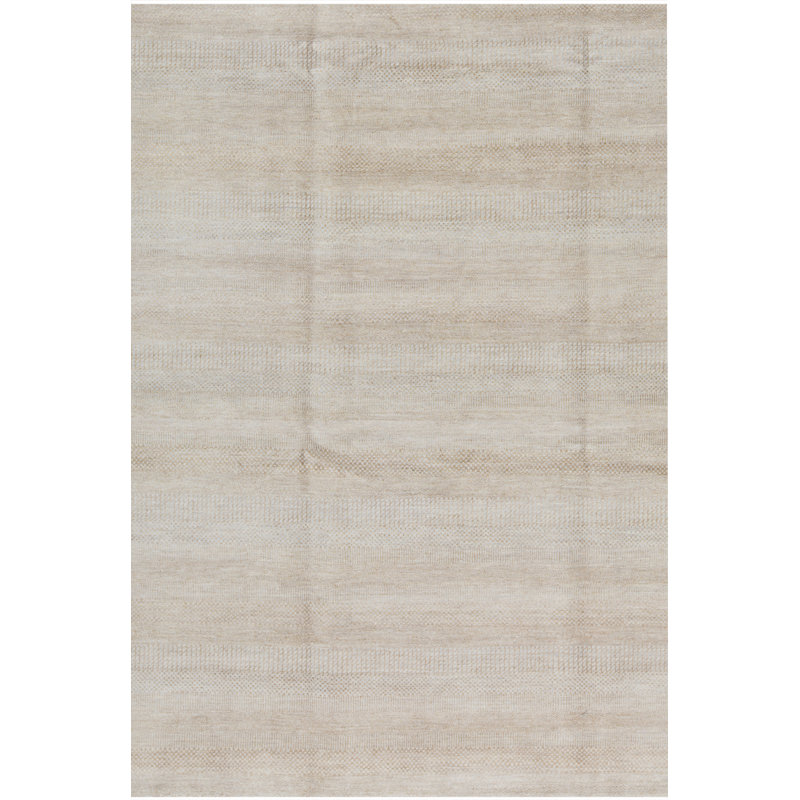 Tapis argenté et doré de haute qualité noué à la main