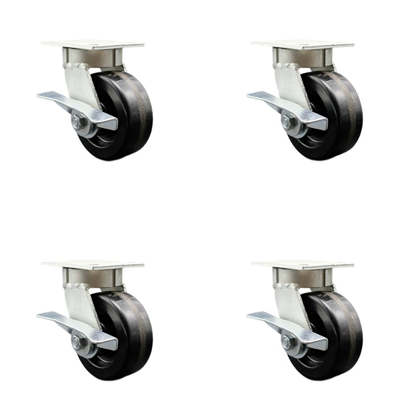 Kingpinless Phenolic Swivel Caster