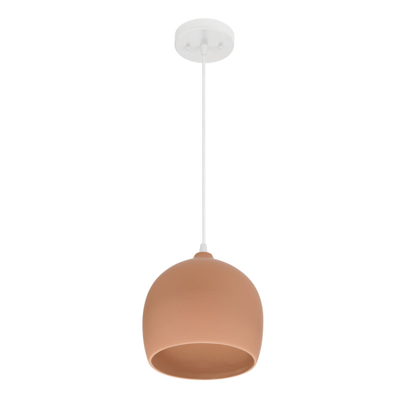 Luminaire suspendu Javaeh, Terracotta, H 85 po x l 9 po