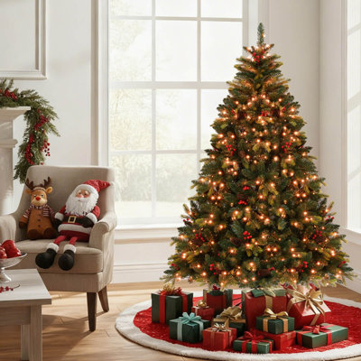7 FT Artificial Christmas Tree with 500 RGB LED Lights 1436 Branch Tips