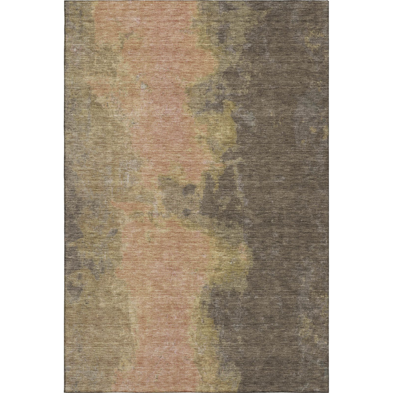 Premium Machine Washable Bucz AMF1742 Modern Rug, Rectangle 2'6" x 3'10"