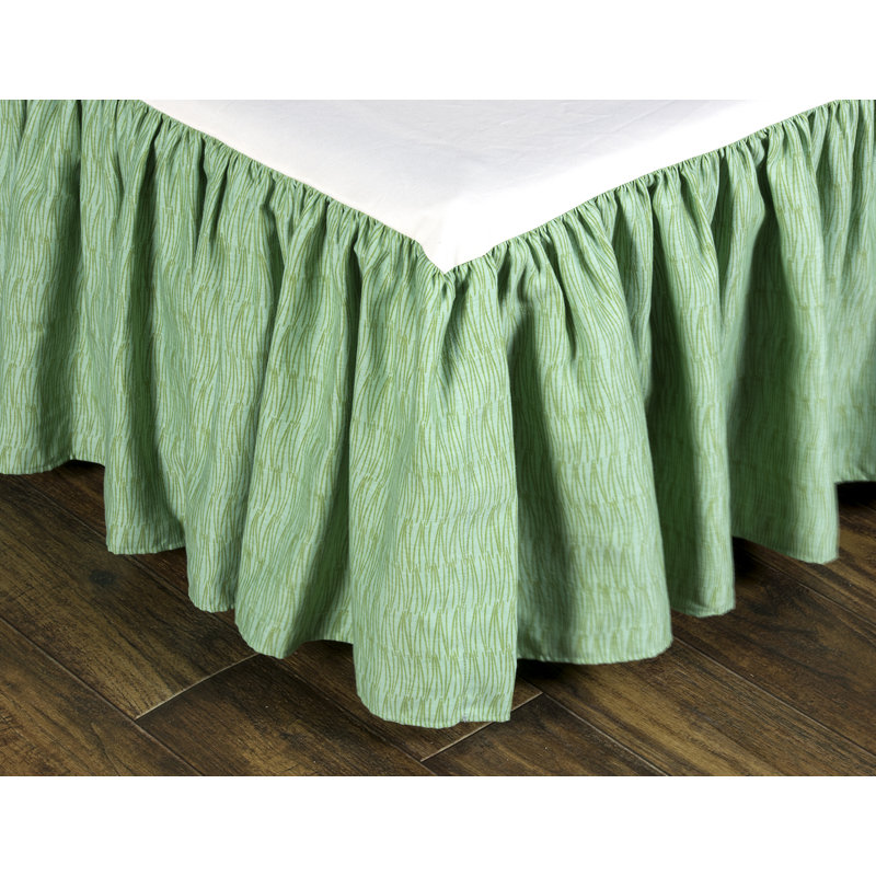 Cape Coral Shirred Bed Skirt, 18", Queen