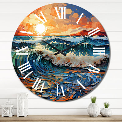 Horloge murale plage