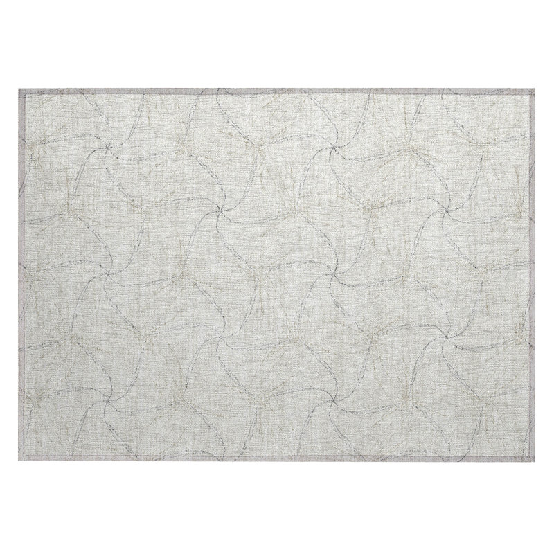 Aquaisha Flatweave Geometric Indoor / Outdoor Rug, Rectangle 1'8" x 2'6"
