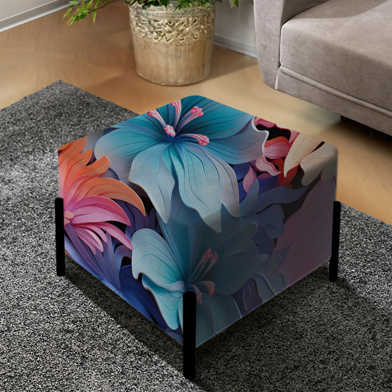 Tropical Dreamscape Iii Motif tropical - repose-pieds carré Tropical