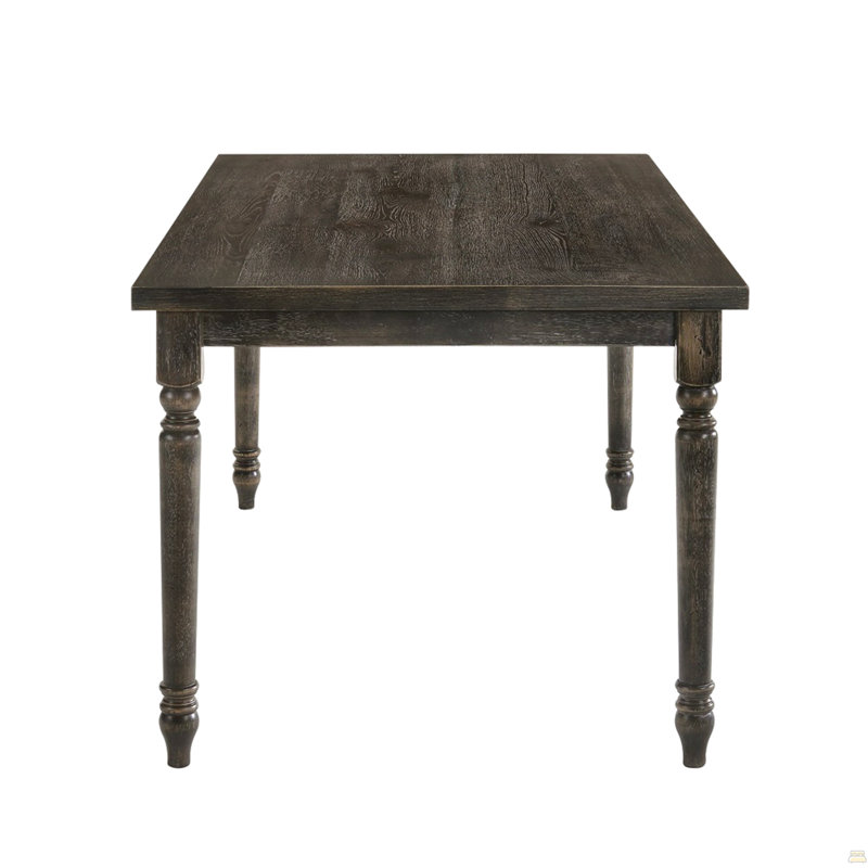 Weathered Grey Dining Table with Rectangular Top
