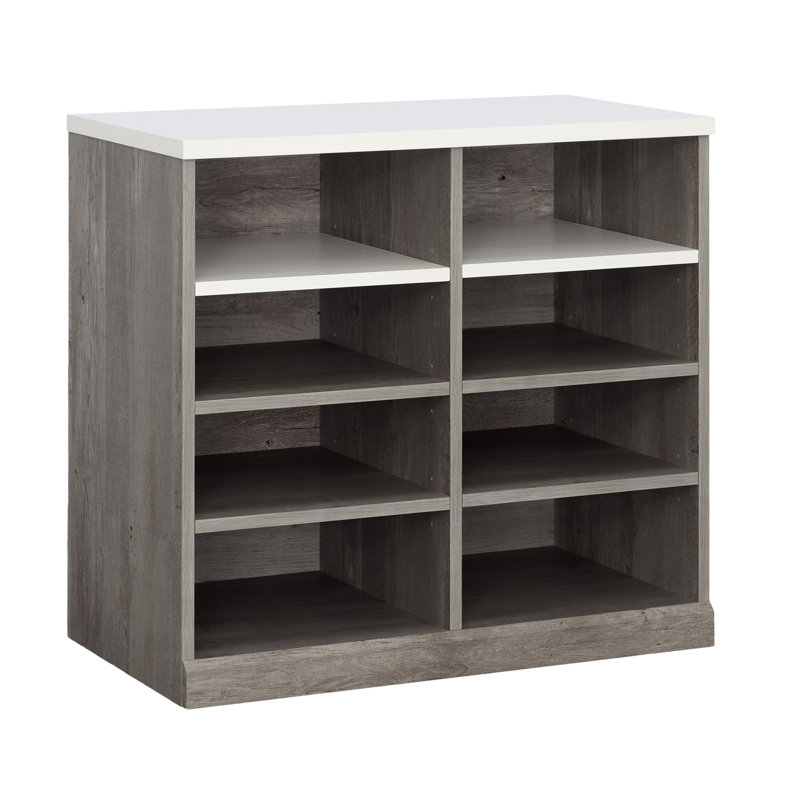 Armoire de rangement ouverte, Brun
